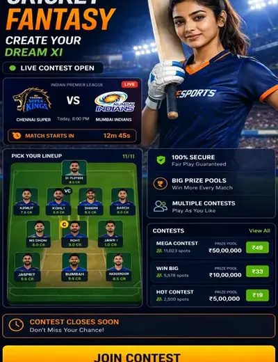 Damangame (daman game com) fantasy cricket & matchday visual 3